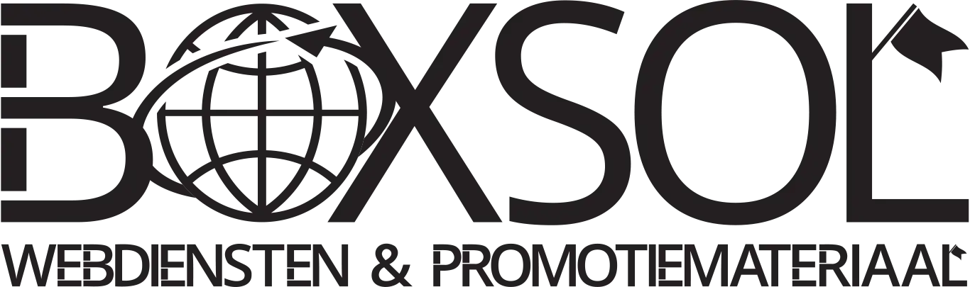Logo Boxsol in zwart wit